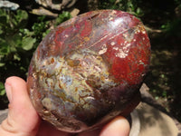 Polished Red Jasper & Hematite Standing Free Forms  x 4 From Madagascar - TopRock