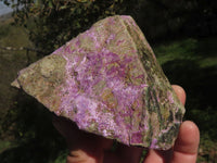 Natural Purple Stichtite With Green Serpentine Specimens  x 4 From Barberton, South Africa - TopRock