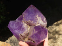 Natural Rare Triple Point Amethyst Crystals  x 2 From Madagascar - TopRock