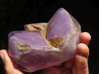 Natural Rare Triple Point Amethyst Crystals  x 2 From Madagascar - TopRock