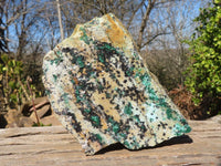 Natural Drusy Coated Chrysocolla & Malachite Dolomite Specimen x 1 From Likasi, Congo