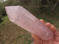 Polished Gemmy Pink Double Terminated Rose Quartz Points  x 4 From Ambatondrazaka, Madagascar - TopRock