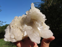 Natural Semi Optic Quartz Clusters With Large Crystals x 3 From Serenje, Zambia - TopRock