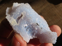 Natural Etched Blue Chalcedony Specimens  x 35 From Nsanje, Malawi