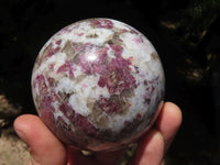 Polished Rubellite Pink Tourmaline Spheres  x 2 From Madagascar - TopRock