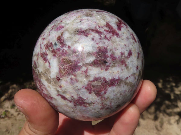 Polished Rubellite Pink Tourmaline Spheres  x 2 From Madagascar - TopRock