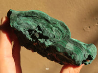 Natural Chatoyant Crystalline Malachite Specimens  x 2 From Kasompe, Congo - Toprock Gemstones and Minerals 