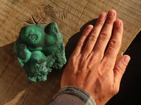 Natural Chatoyant Crystalline Malachite Specimens  x 2 From Kasompe, Congo - Toprock Gemstones and Minerals 