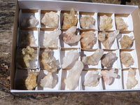 Natural Small Mixed Quartz Clusters  x 24 From Madagascar - Toprock Gemstones and Minerals 