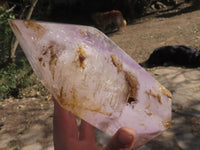 Polished Breath-Taking Smokey Amethyst Window Quartz Crystal  x 1 From Ankazobe, Madagascar - TopRock