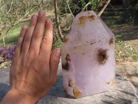 Polished Breath-Taking Smokey Amethyst Window Quartz Crystal  x 1 From Ankazobe, Madagascar - TopRock