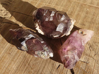 Natural Extra Large Window Amethyst Crystals  x 6 From Chiredzi, Zimbabwe