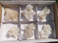 Natural Quartz Clusters With Nice Intact Crystals  x 6 From Madagascar - TopRock