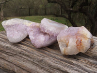 Polished Amethyst Agate Geodes With Crystalline Centres x 3 From Madagascar - TopRock