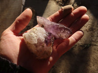 Natural Extra Large Window Amethyst Crystals  x 6 From Chiredzi, Zimbabwe