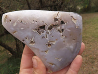 Polished Amethyst Agate Geodes With Crystalline Centres x 3 From Madagascar - TopRock