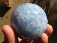 Polished Blue Calcite Spheres  x 4 From Ihadilalana, Madagascar