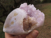 Polished Amethyst Agate Geodes With Crystalline Centres x 3 From Madagascar - TopRock