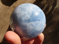 Polished Blue Calcite Spheres  x 4 From Ihadilalana, Madagascar