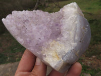 Polished Amethyst Agate Geodes With Crystalline Centres x 3 From Madagascar - TopRock