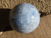 Polished Blue Calcite Spheres  x 4 From Ihadilalana, Madagascar