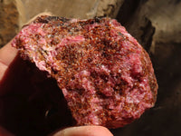 Natural Rough Red Rhodonite Specimens x 6 From Zimbabwe