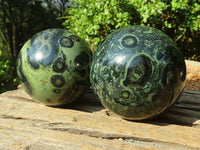 Polished Stromatolite / Kambamba Jasper Spheres  x 4 From Madagascar - Toprock Gemstones and Minerals 