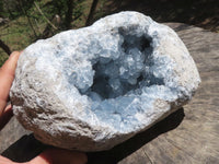 Natural Deep Blue Celestite Geode Specimen  x 1 From Sakoany, Madagascar - TopRock