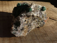 Natural Rare Ball Malachite On Drusi Quartz & Dolomite Matrix  x 2 From Kambove, Congo - Toprock Gemstones and Minerals 