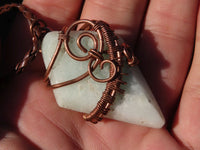 Polished Mixed Jewellery Free Forms With Copper Art Wire Pendants x 6 From Southern Africa - TopRock