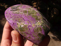 Polished Purple Stichtite Standing Free Forms x 6 From Barberton, South Africa