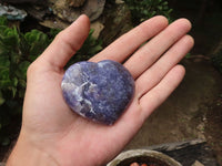 Polished Purple Lepidolite Hearts  x 6 From Madagascar - TopRock