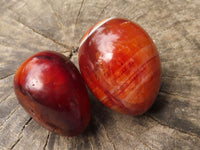 Polished Deep Red Carnelian Agate Eggs x 12 From Madagascar - TopRock