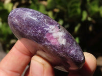 Polished Purple Lepidolite Hearts  x 6 From Madagascar - Toprock Gemstones and Minerals 