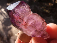 Natural Window Amethyst Crystal Specimens  x 12 From Chiredzi, Zimbabwe