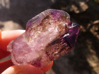 Natural Window Amethyst Crystal Specimens  x 12 From Chiredzi, Zimbabwe