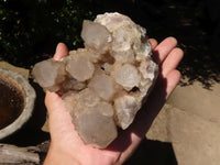 Natural Cascading Smokey Phantom Quartz Clusters x 2 From Luena, Congo - TopRock