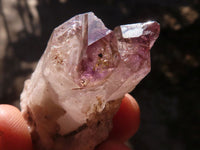 Natural Window Amethyst Crystal Specimens  x 12 From Chiredzi, Zimbabwe