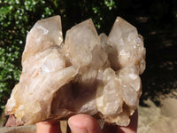 Natural Cascading Smokey Phantom Quartz Clusters x 2 From Luena, Congo - TopRock