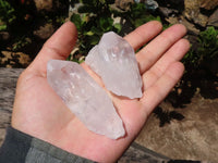 Natural Single Clear Quartz Crystals  x 35 From Mpika, Zambia - Toprock Gemstones and Minerals 