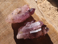 Natural Window Amethyst Crystal Specimens  x 12 From Chiredzi, Zimbabwe