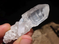 Natural Single Clear Quartz Crystals  x 35 From Mpika, Zambia - Toprock Gemstones and Minerals 