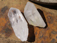 Natural Single Clear Quartz Crystals  x 35 From Mpika, Zambia - Toprock Gemstones and Minerals 