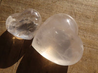 Polished Girasol Pearl Quartz Gemstone Hearts x 24 From Madagascar