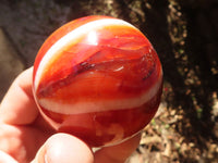 Polished Carnelian Agate Spheres  x 4 From Madagascar