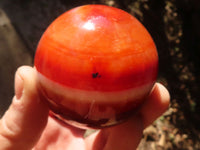 Polished Carnelian Agate Spheres  x 4 From Madagascar