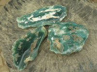 Polished Emerald Mtorolite / Chrysoprase Pieces  x 3 From Zimbabwe - TopRock