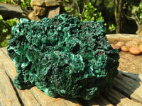 Natural Chatoyant Silky Malachite Specimen  x 1 From Congo - Toprock Gemstones and Minerals 