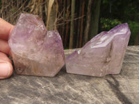 Polished Amethyst Window & Smokey Amethyst Points  x 6 From Akansobe, Madagascar - TopRock