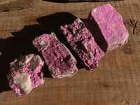 Natural Pink Salrose Cobaltion Dolomite Specimens  x 4 From Kakanda, Congo